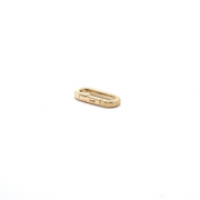 1361-14Y-8X17. 14k solid gold oval clasp 8x17mm